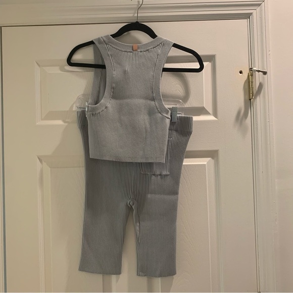 NWOT LUNYA Cozy Cotton Silk Ribbed Bike Short and Tank Top - Picture 8 of 14